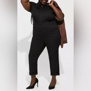 Torrid Short Sleeve Twill Full Length Jumper